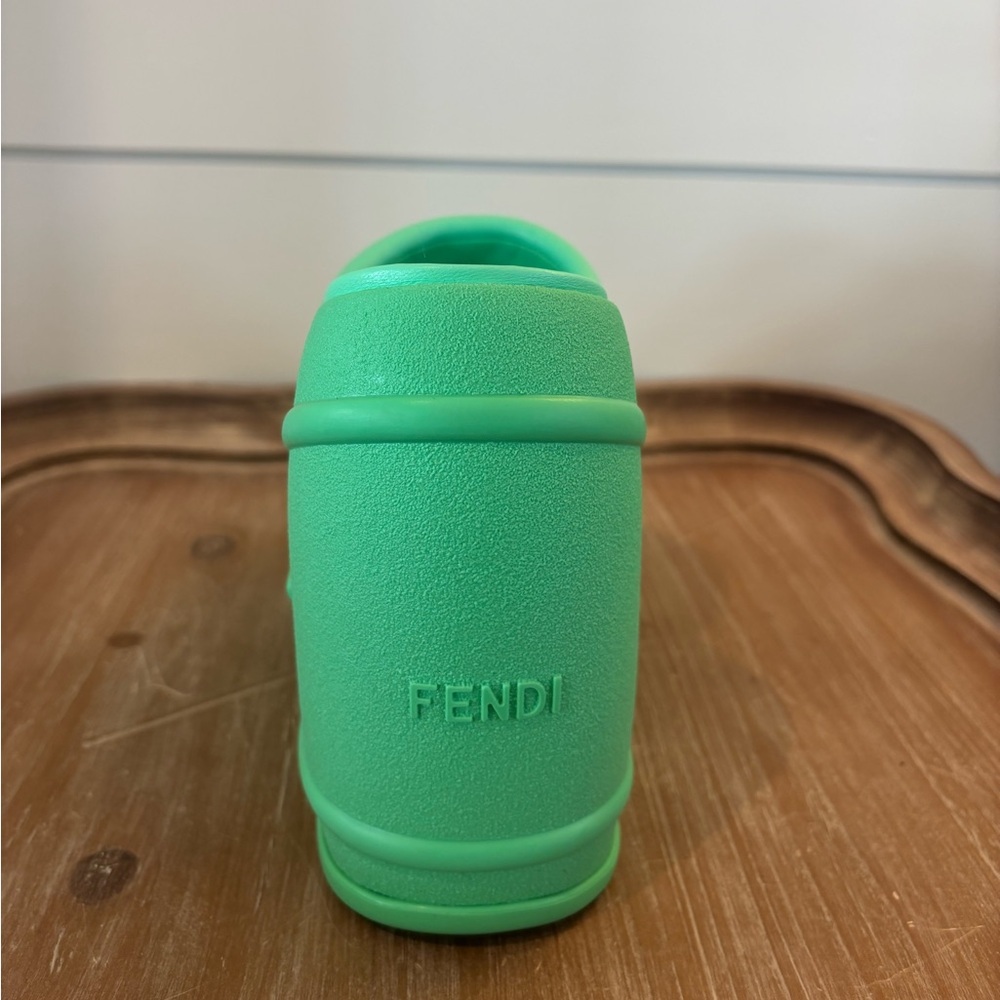 FENDI Nappa Fashion Show Platform 140mm Slide Sandals 39.5 - Picture 12 of 15